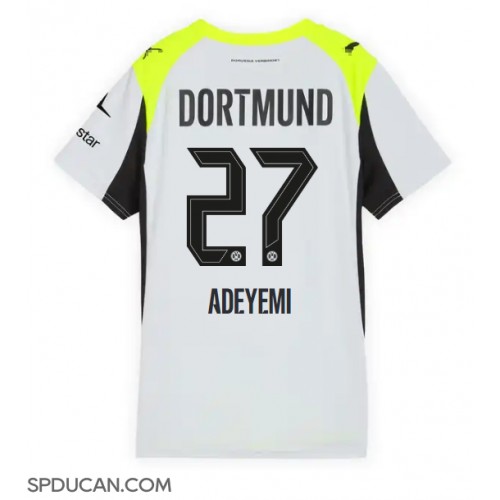 Zenski Nogometni Dres Borussia Dortmund Karim Adeyemi #27 Gostujuci 2025-26 Kratak Rukav